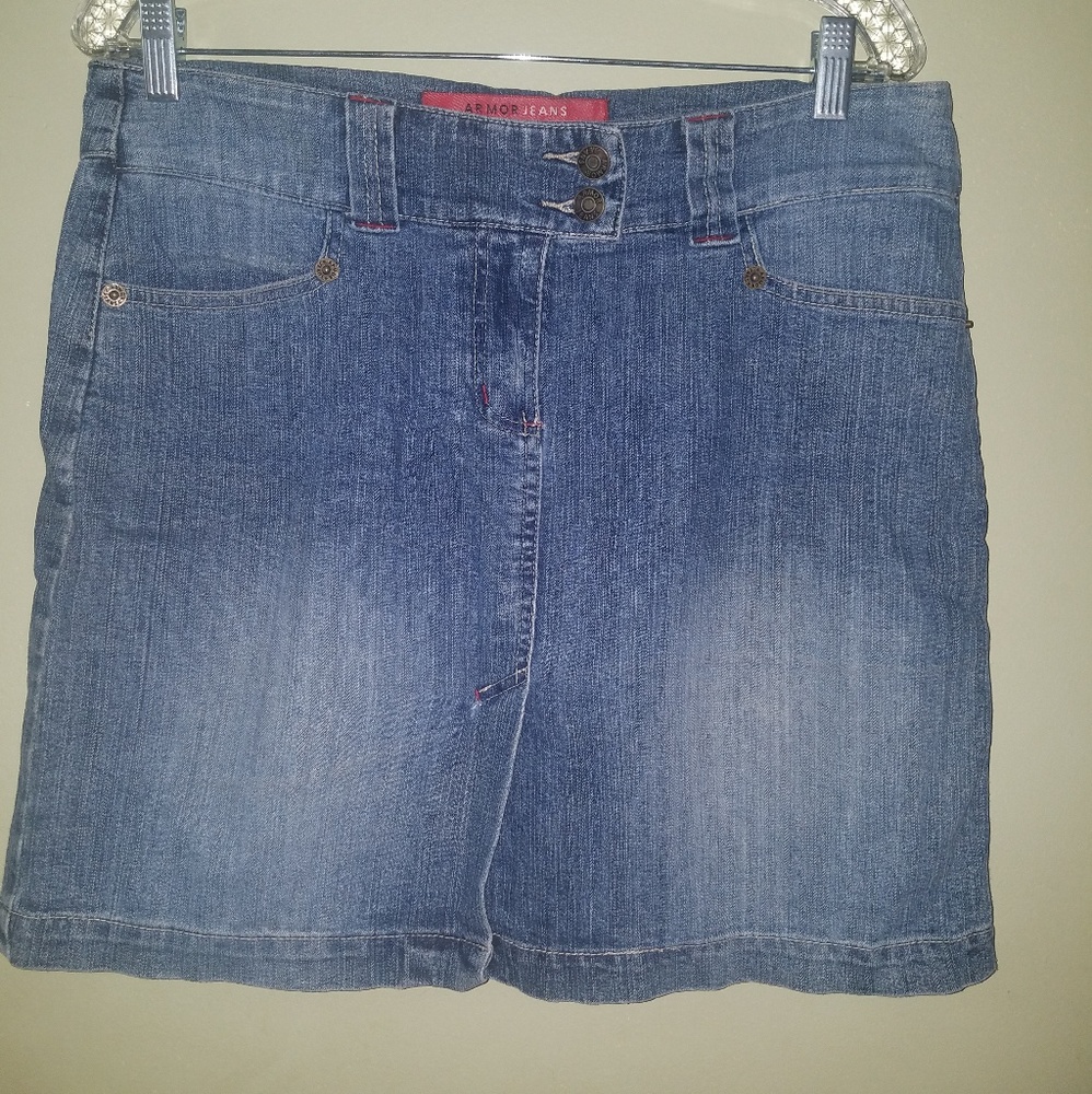 Armor Jeans Denim Skirt Size 7/8